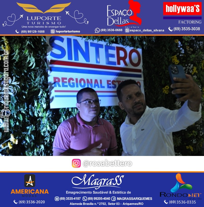 Regional Estanho apresenta FESTA SERVIDOR/A SINTERO 2024 em Ariquemes Rondônia