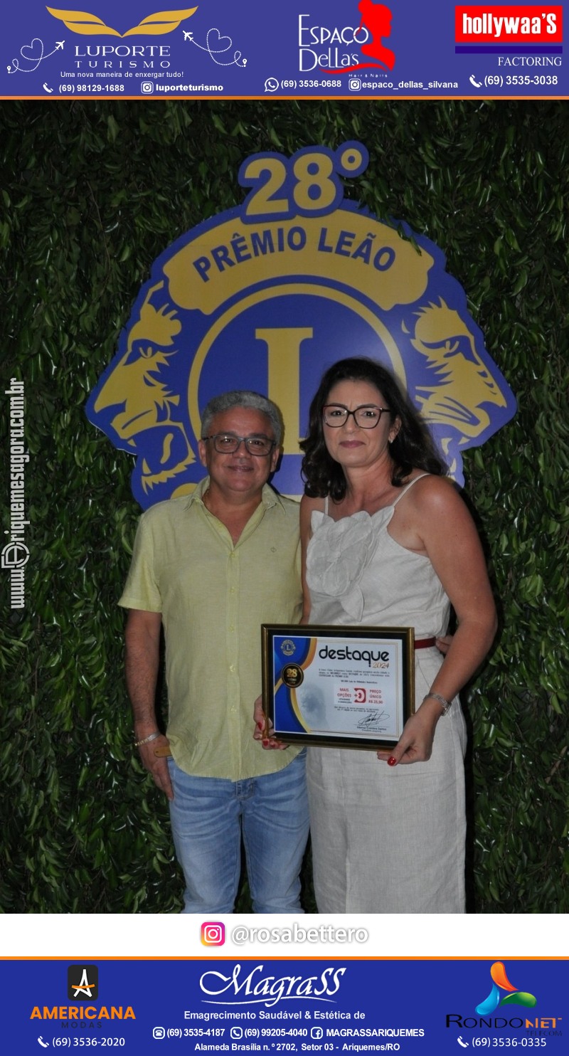 28º DESTAQUE 2024 “Lions Clube Ariquemes Canaã” Prêmio Leão em Ariquemes Rondônia