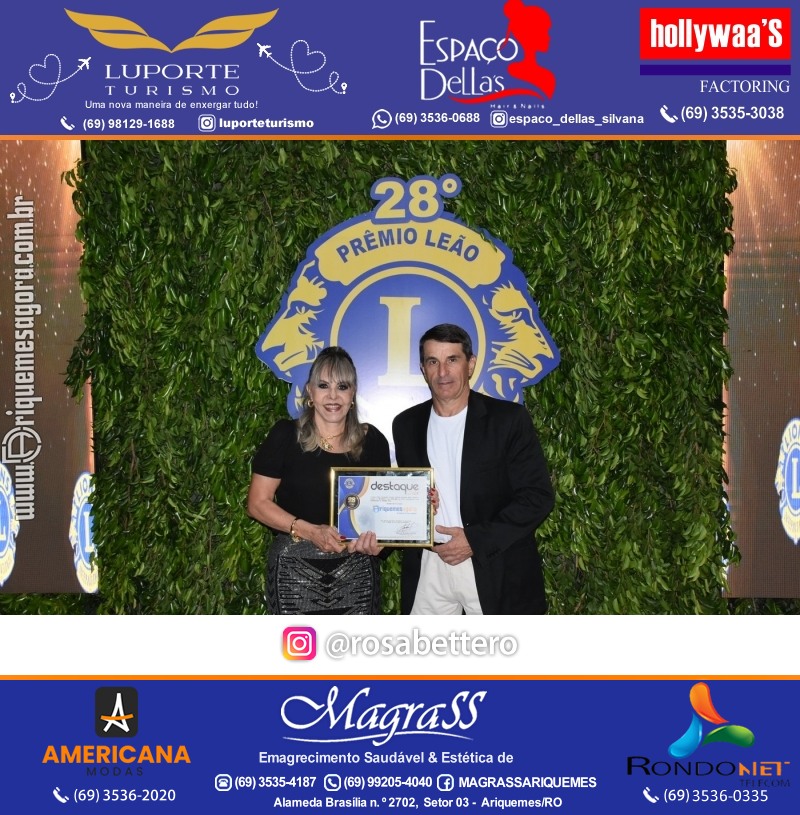 28º DESTAQUE 2024 “Lions Clube Ariquemes Canaã” Prêmio Leão em Ariquemes Rondônia