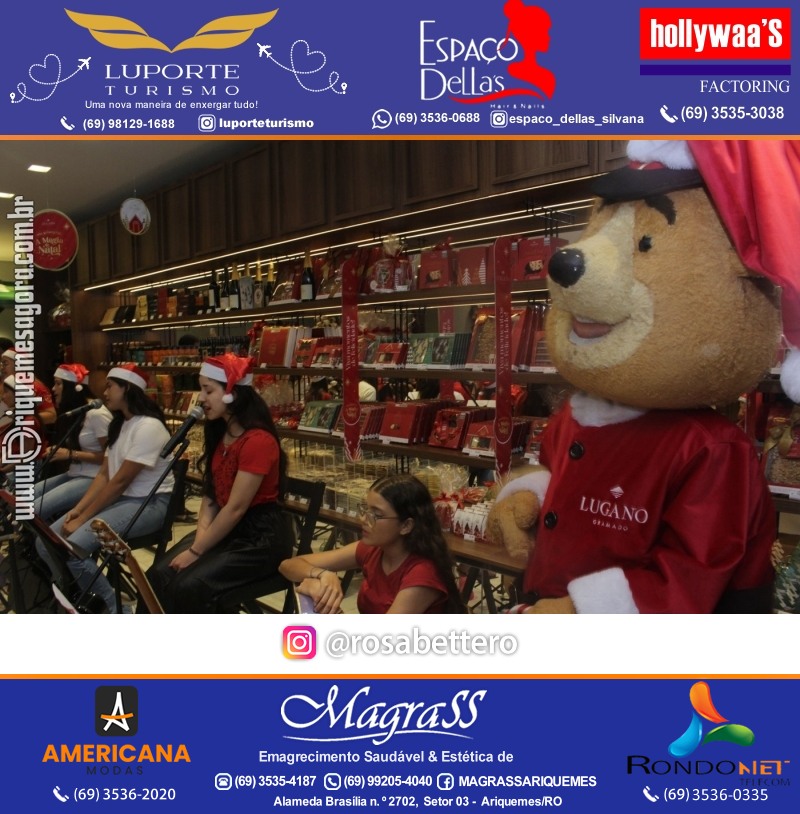 3ª Edição Cantada de Natal Redenção Chocolateria Lugano em Ariquemes Rondônia