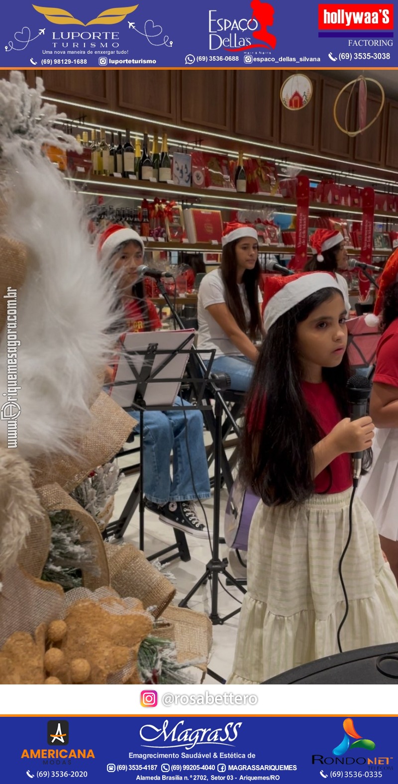 3ª Edição Cantada de Natal Redenção Chocolateria Lugano em Ariquemes Rondônia