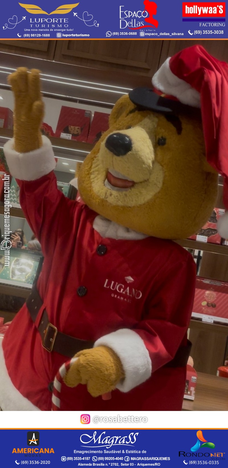 3ª Edição Cantada de Natal Redenção Chocolateria Lugano em Ariquemes Rondônia