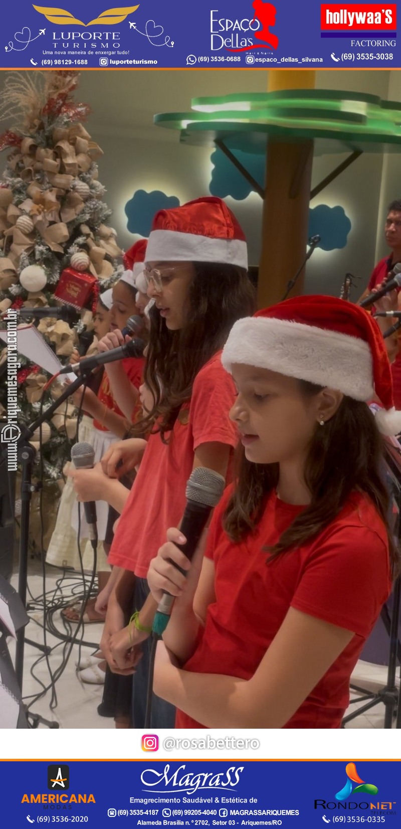 3ª Edição Cantada de Natal Redenção Chocolateria Lugano em Ariquemes Rondônia