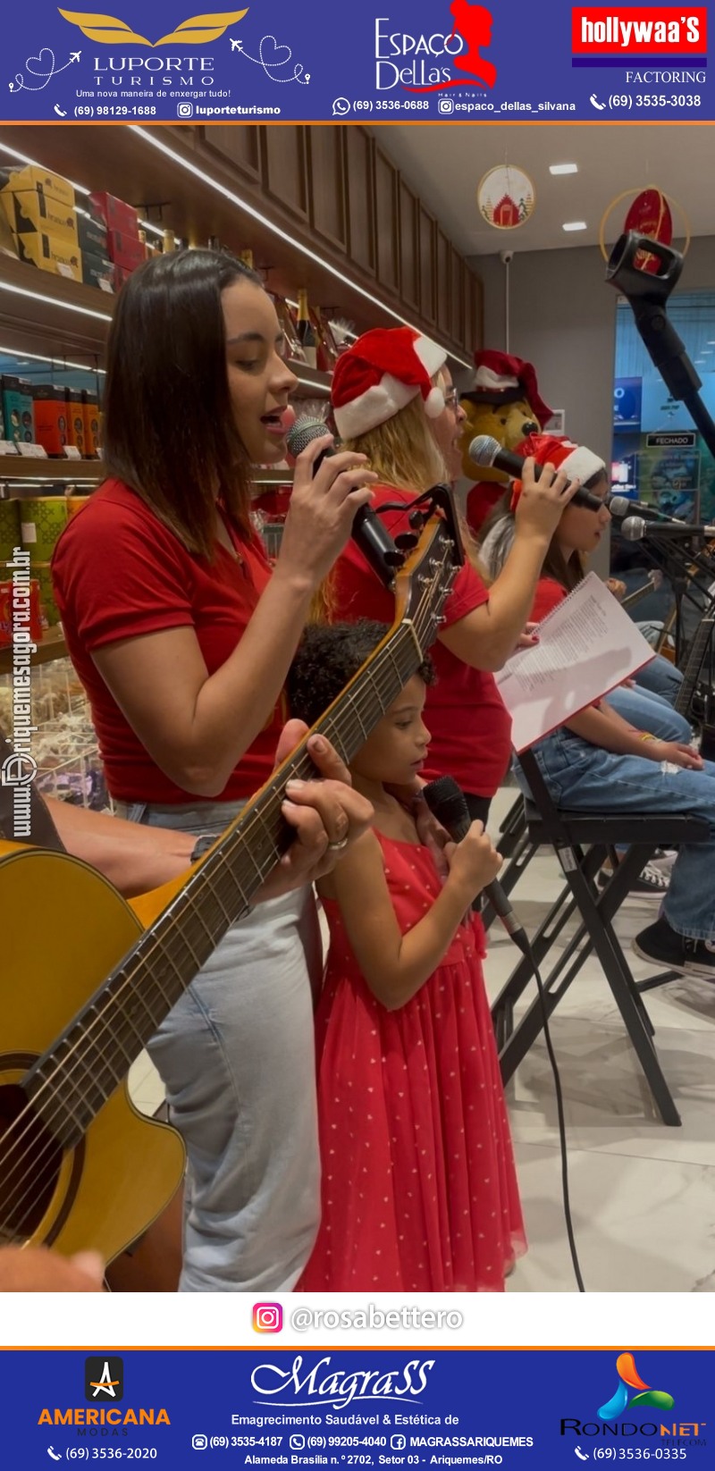 3ª Edição Cantada de Natal Redenção Chocolateria Lugano em Ariquemes Rondônia