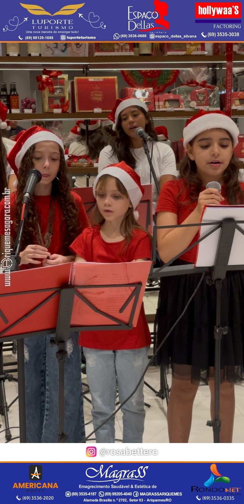 3ª Edição Cantada de Natal Redenção Chocolateria Lugano em Ariquemes Rondônia