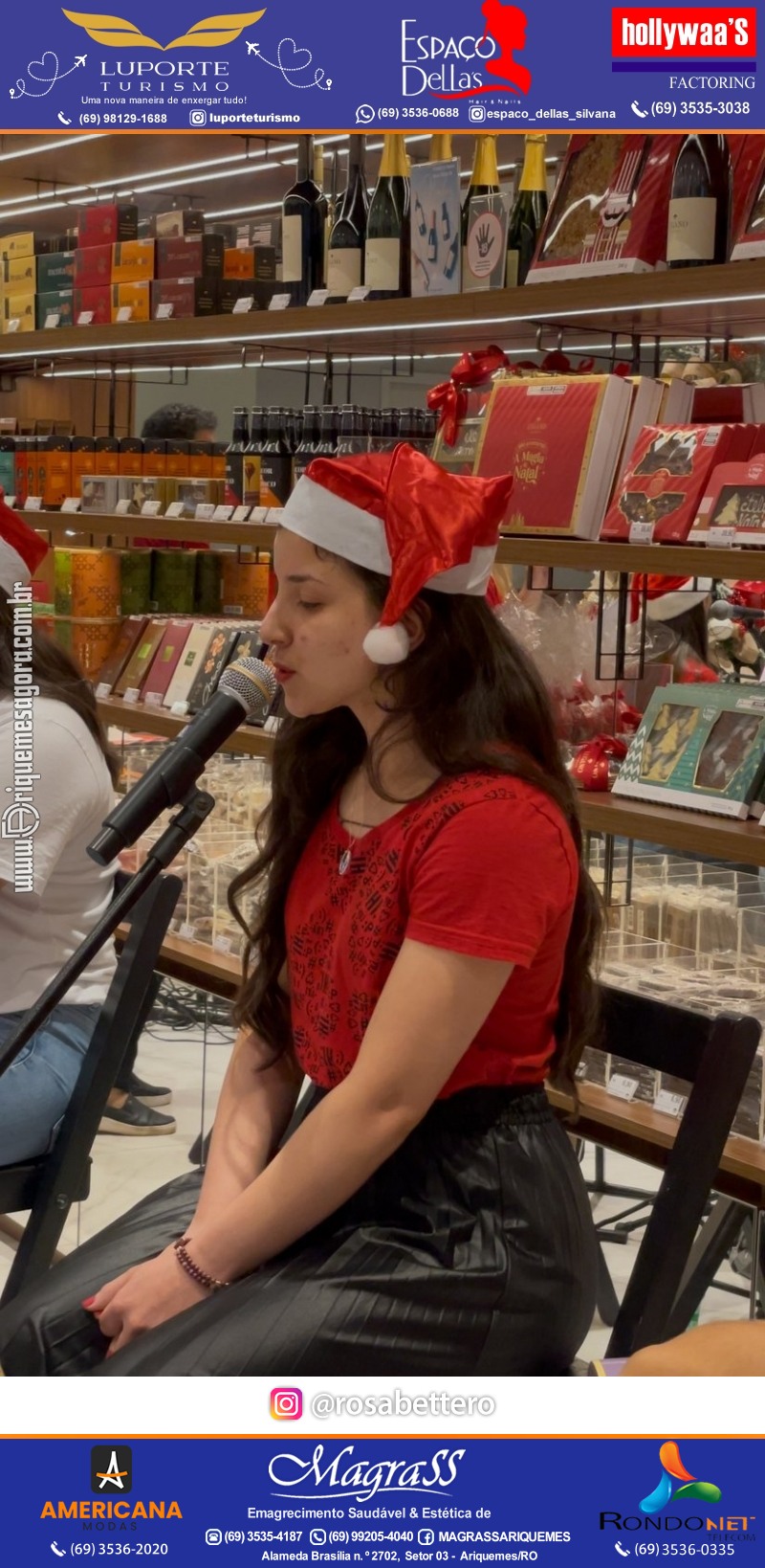 3ª Edição Cantada de Natal Redenção Chocolateria Lugano em Ariquemes Rondônia