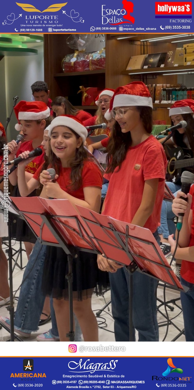 3ª Edição Cantada de Natal Redenção Chocolateria Lugano em Ariquemes Rondônia