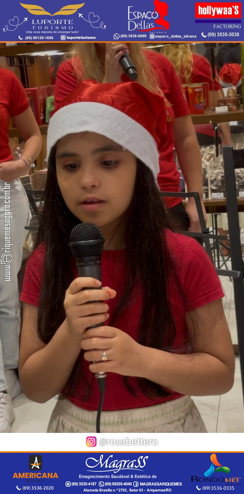 3ª Edição Cantada de Natal Redenção Chocolateria Lugano em Ariquemes Rondônia