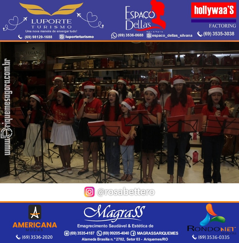 3ª Edição Cantada de Natal Redenção Chocolateria Lugano em Ariquemes Rondônia