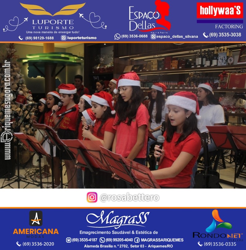 3ª Edição Cantada de Natal Redenção Chocolateria Lugano em Ariquemes Rondônia