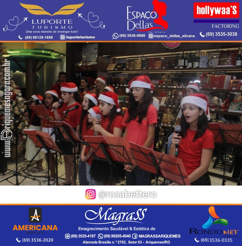 3ª Edição Cantada de Natal Redenção Chocolateria Lugano em Ariquemes Rondônia