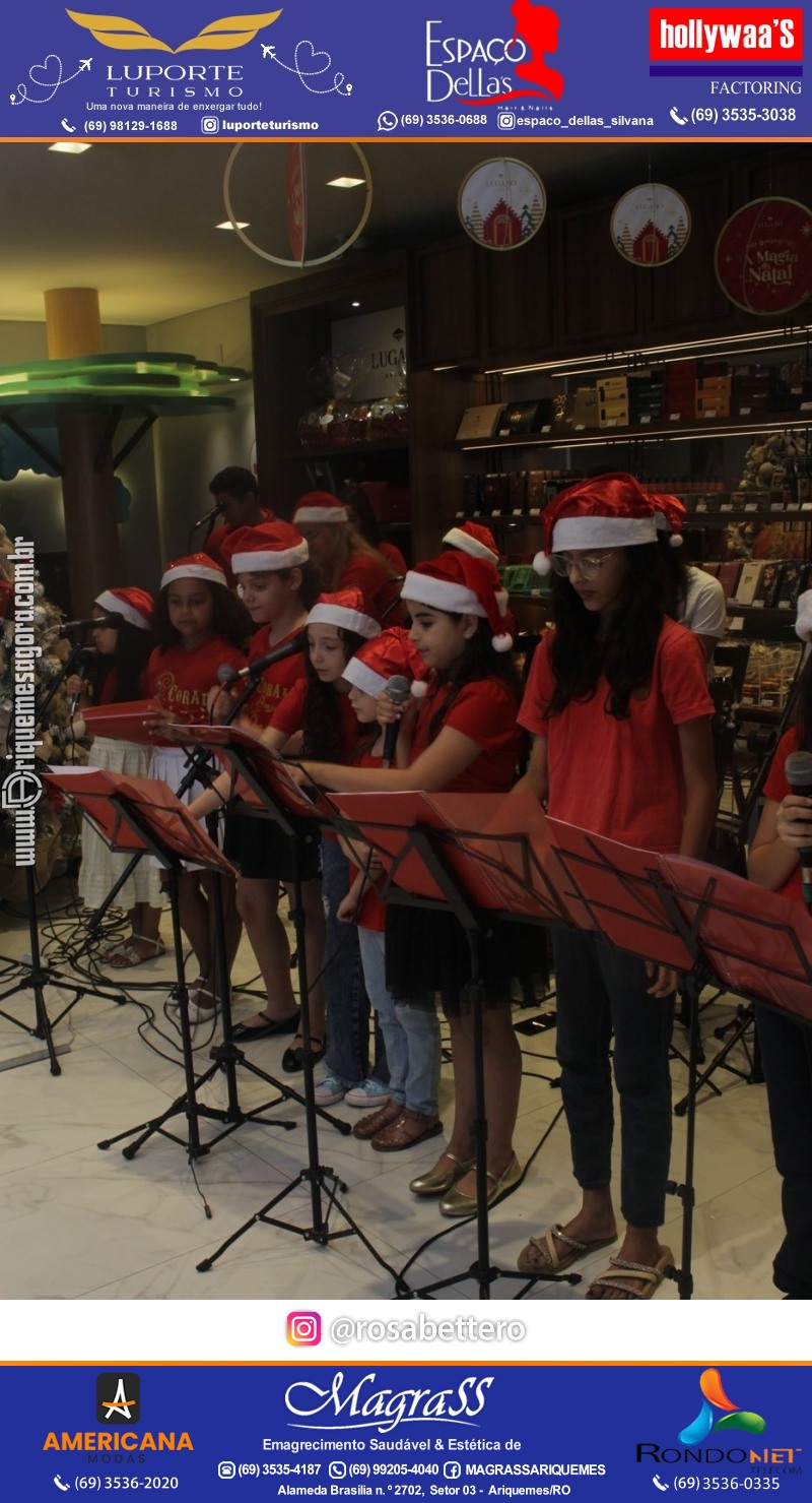 3ª Edição Cantada de Natal Redenção Chocolateria Lugano em Ariquemes Rondônia