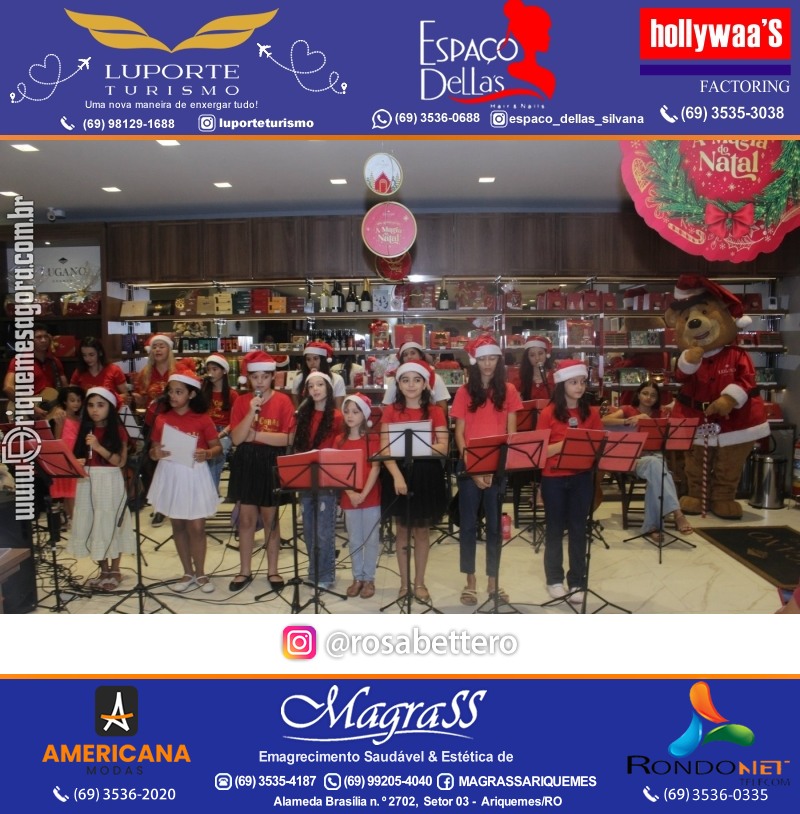 3ª Edição Cantada de Natal Redenção Chocolateria Lugano em Ariquemes Rondônia