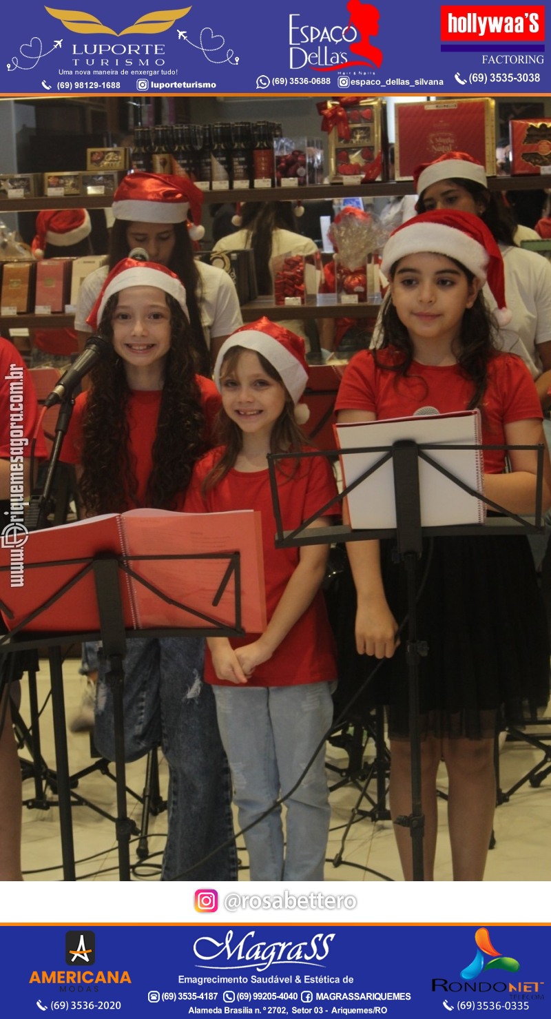 3ª Edição Cantada de Natal Redenção Chocolateria Lugano em Ariquemes Rondônia