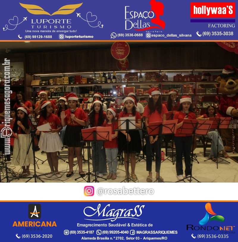 3ª Edição Cantada de Natal Redenção Chocolateria Lugano em Ariquemes Rondônia