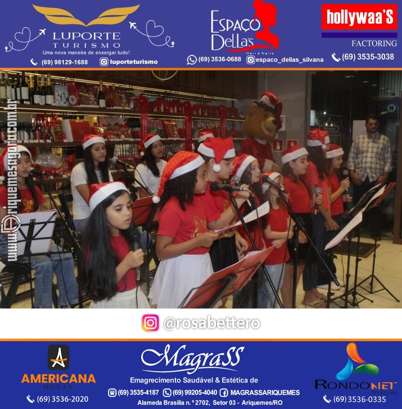 3ª Edição Cantada de Natal Redenção Chocolateria Lugano em Ariquemes Rondônia