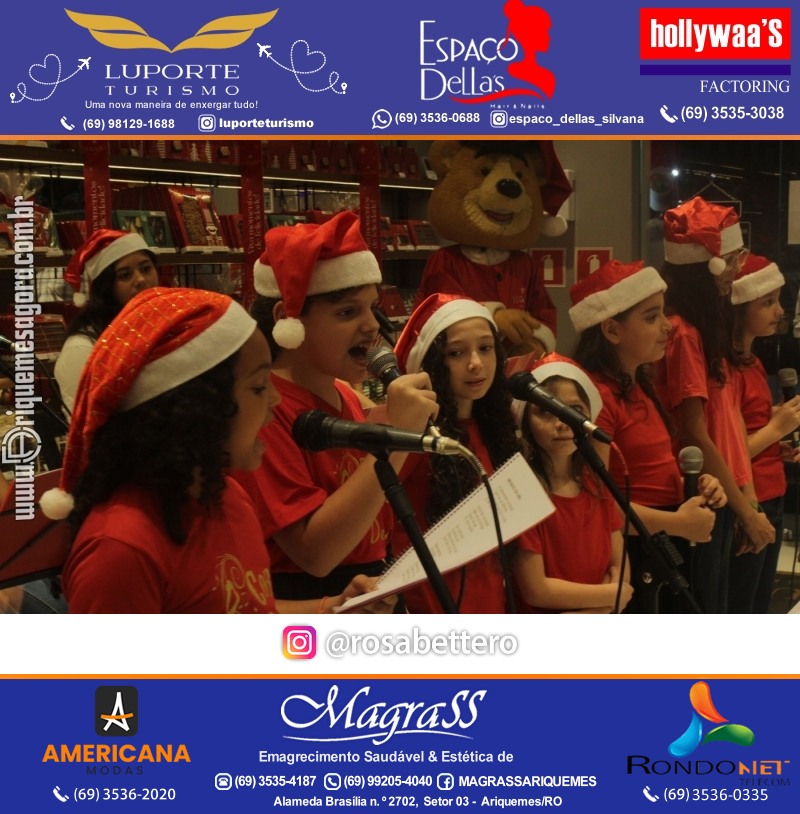 3ª Edição Cantada de Natal Redenção Chocolateria Lugano em Ariquemes Rondônia