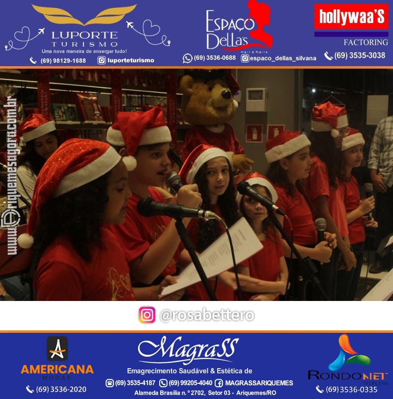 3ª Edição Cantada de Natal Redenção Chocolateria Lugano em Ariquemes Rondônia