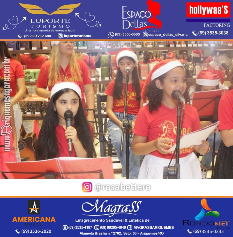 3ª Edição Cantada de Natal Redenção Chocolateria Lugano em Ariquemes Rondônia