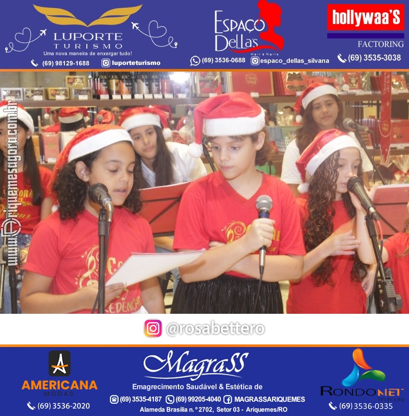 3ª Edição Cantada de Natal Redenção Chocolateria Lugano em Ariquemes Rondônia