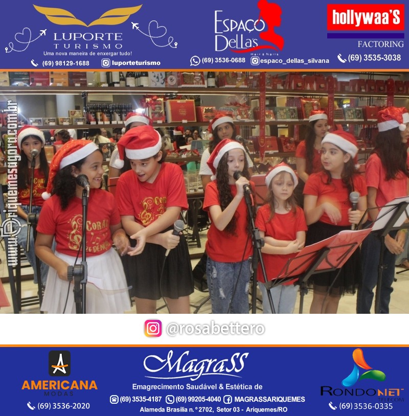 3ª Edição Cantada de Natal Redenção Chocolateria Lugano em Ariquemes Rondônia