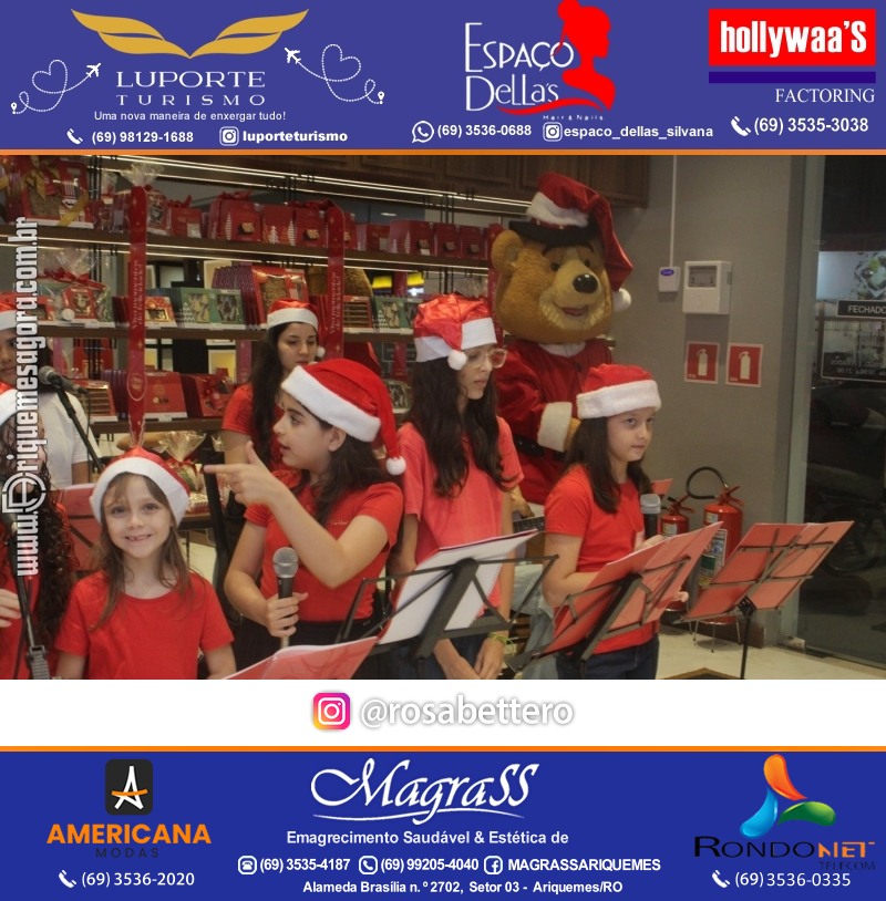 3ª Edição Cantada de Natal Redenção Chocolateria Lugano em Ariquemes Rondônia