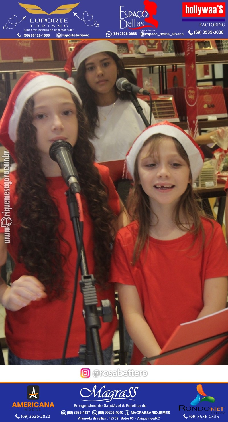 3ª Edição Cantada de Natal Redenção Chocolateria Lugano em Ariquemes Rondônia