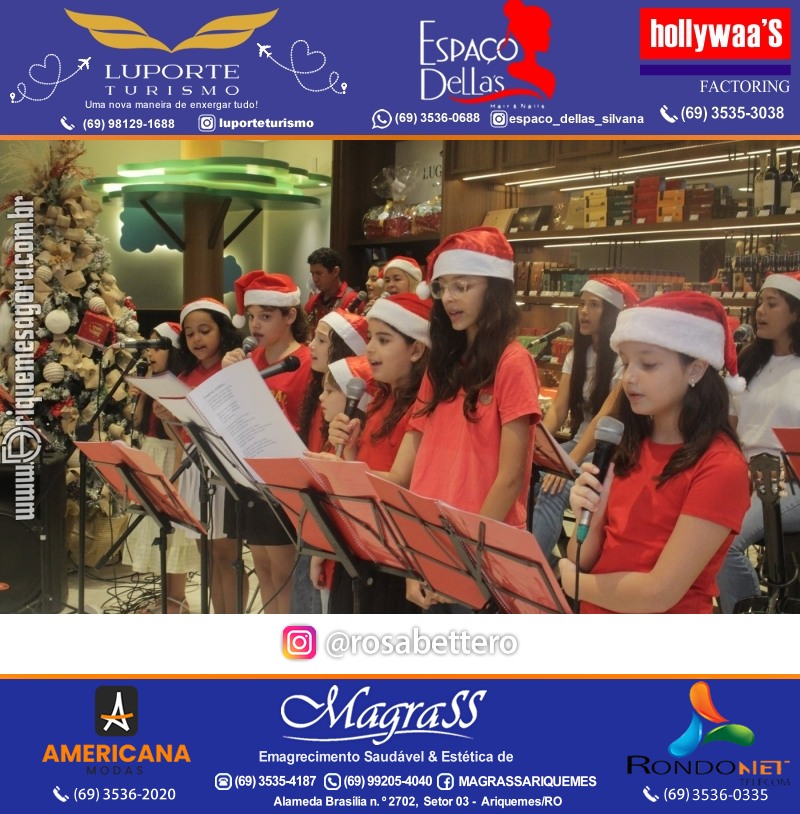 3ª Edição Cantada de Natal Redenção Chocolateria Lugano em Ariquemes Rondônia