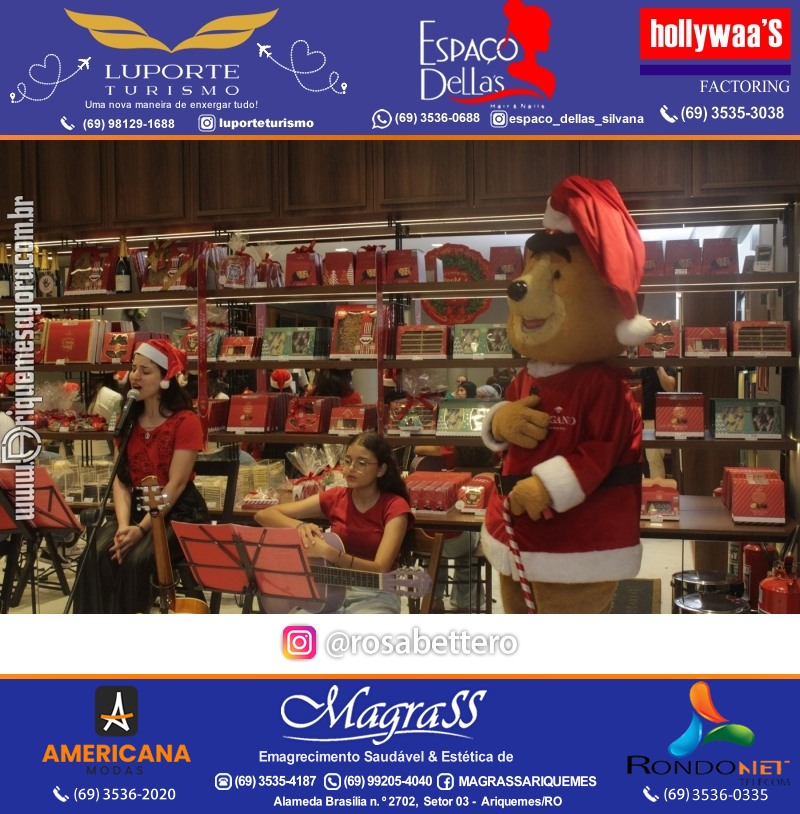 3ª Edição Cantada de Natal Redenção Chocolateria Lugano em Ariquemes Rondônia