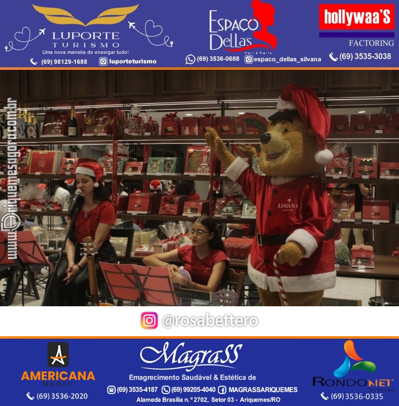 3ª Edição Cantada de Natal Redenção Chocolateria Lugano em Ariquemes Rondônia