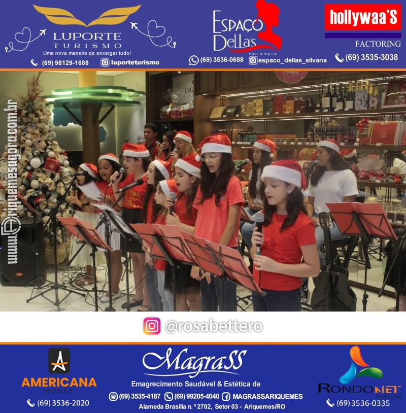 3ª Edição Cantada de Natal Redenção Chocolateria Lugano em Ariquemes Rondônia