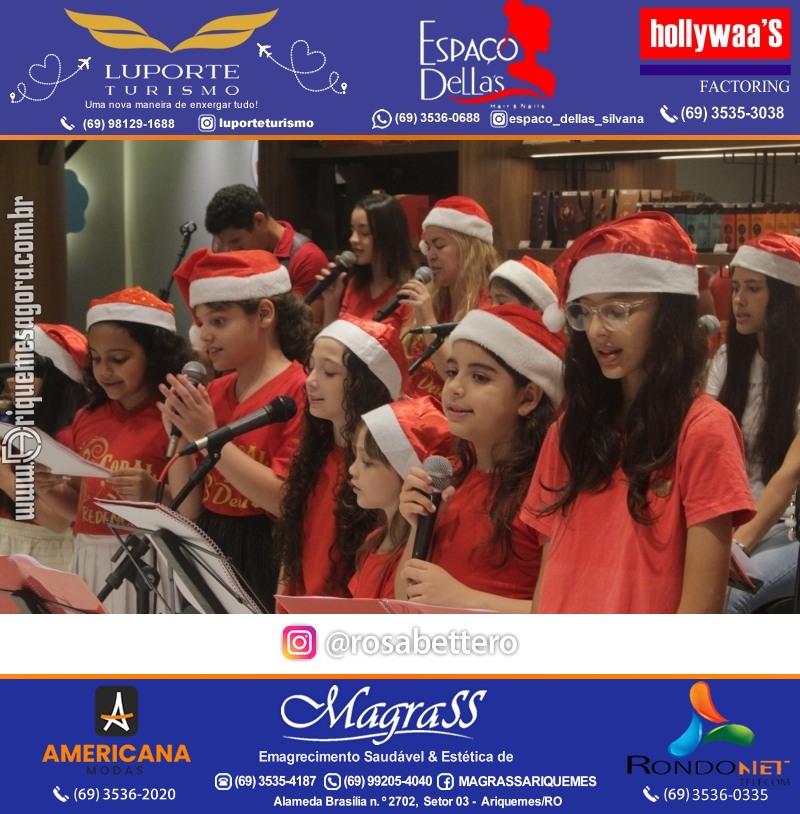 3ª Edição Cantada de Natal Redenção Chocolateria Lugano em Ariquemes Rondônia