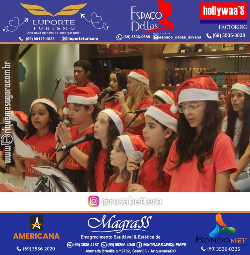 3ª Edição Cantada de Natal Redenção Chocolateria Lugano em Ariquemes Rondônia