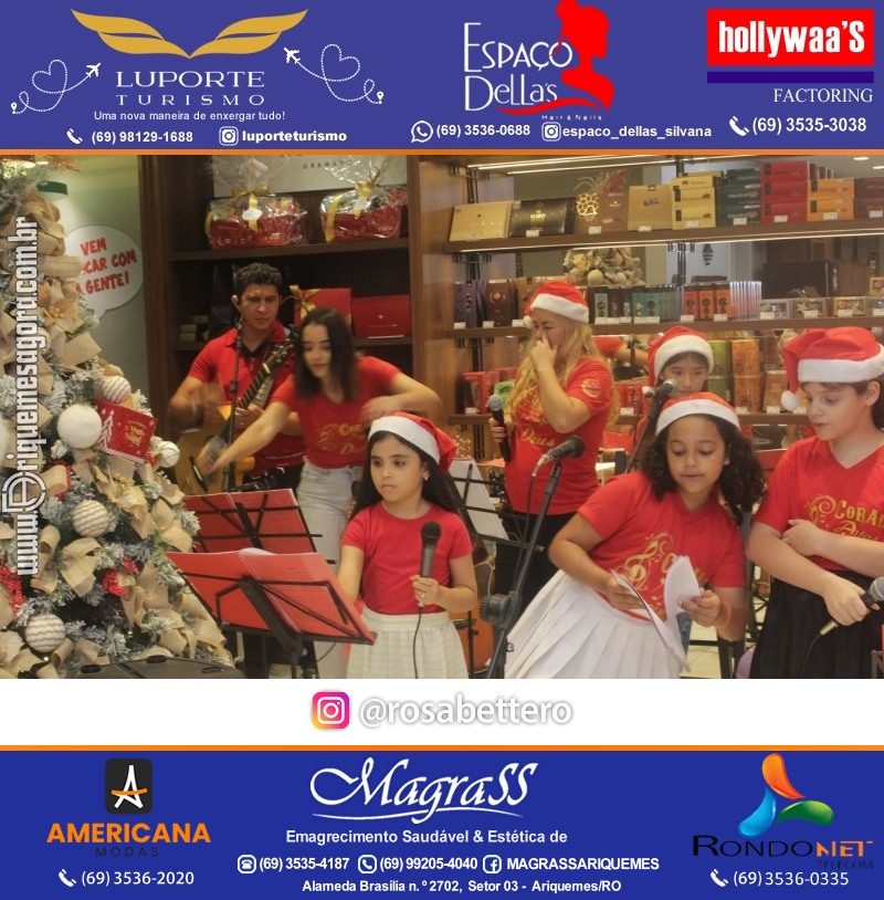 3ª Edição Cantada de Natal Redenção Chocolateria Lugano em Ariquemes Rondônia