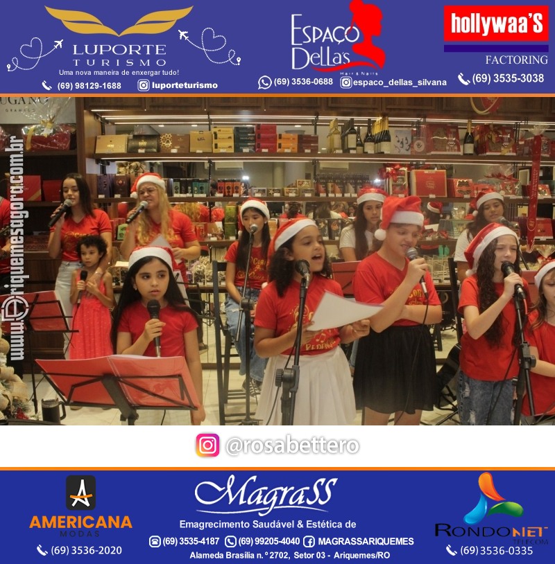 3ª Edição Cantada de Natal Redenção Chocolateria Lugano em Ariquemes Rondônia