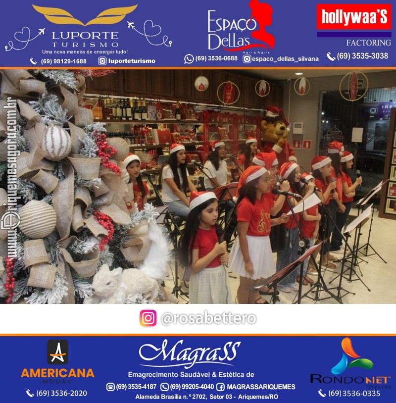 3ª Edição Cantada de Natal Redenção Chocolateria Lugano em Ariquemes Rondônia