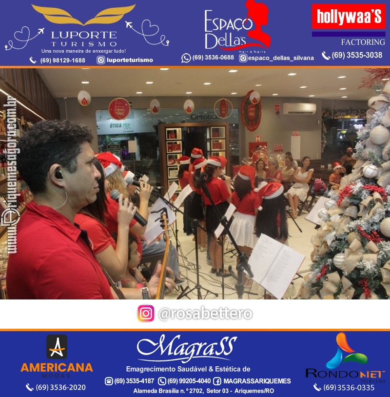 3ª Edição Cantada de Natal Redenção Chocolateria Lugano em Ariquemes Rondônia