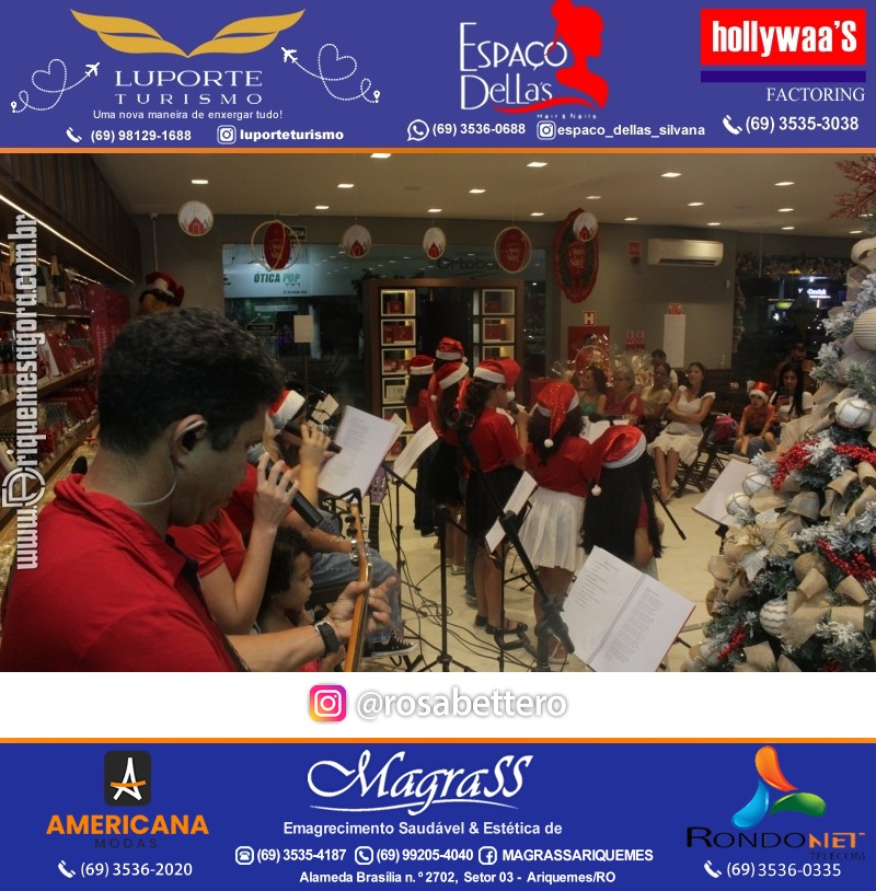 3ª Edição Cantada de Natal Redenção Chocolateria Lugano em Ariquemes Rondônia