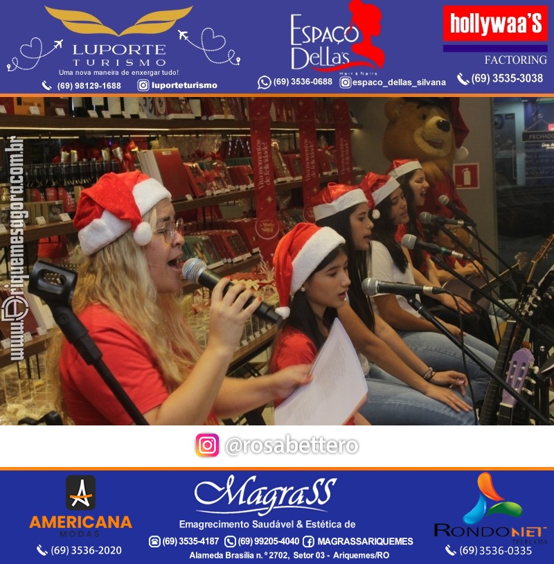 3ª Edição Cantada de Natal Redenção Chocolateria Lugano em Ariquemes Rondônia