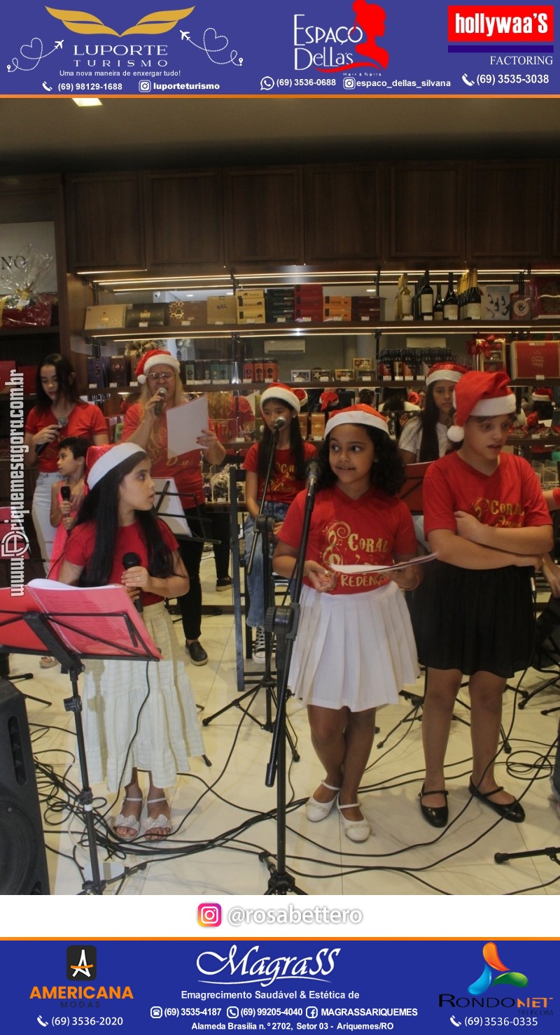 3ª Edição Cantada de Natal Redenção Chocolateria Lugano em Ariquemes Rondônia