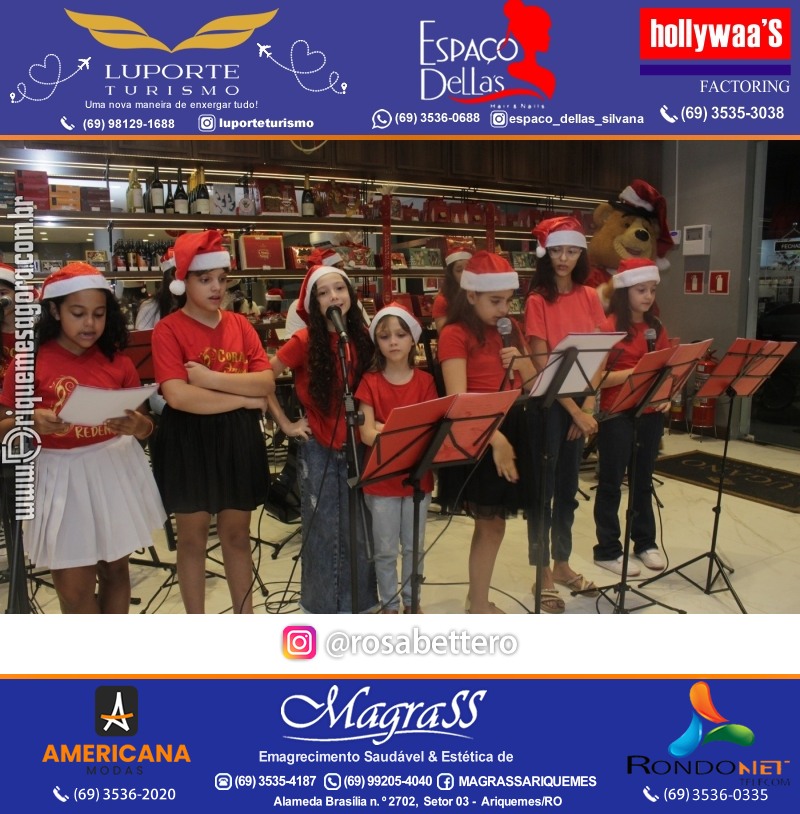 3ª Edição Cantada de Natal Redenção Chocolateria Lugano em Ariquemes Rondônia