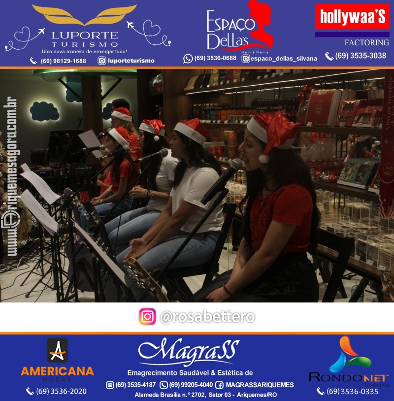 3ª Edição Cantada de Natal Redenção Chocolateria Lugano em Ariquemes Rondônia