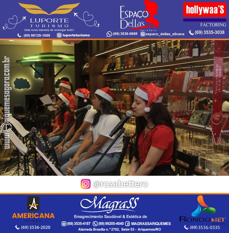 3ª Edição Cantada de Natal Redenção Chocolateria Lugano em Ariquemes Rondônia