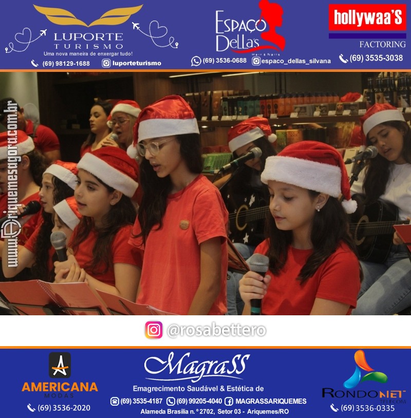 3ª Edição Cantada de Natal Redenção Chocolateria Lugano em Ariquemes Rondônia