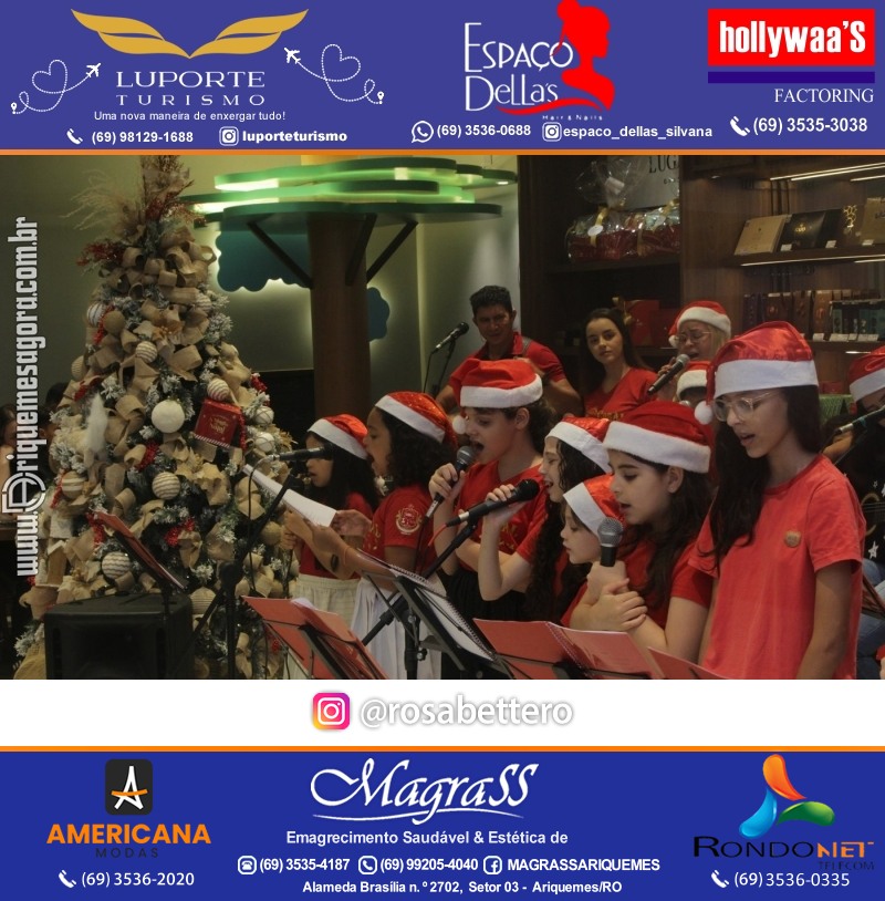 3ª Edição Cantada de Natal Redenção Chocolateria Lugano em Ariquemes Rondônia