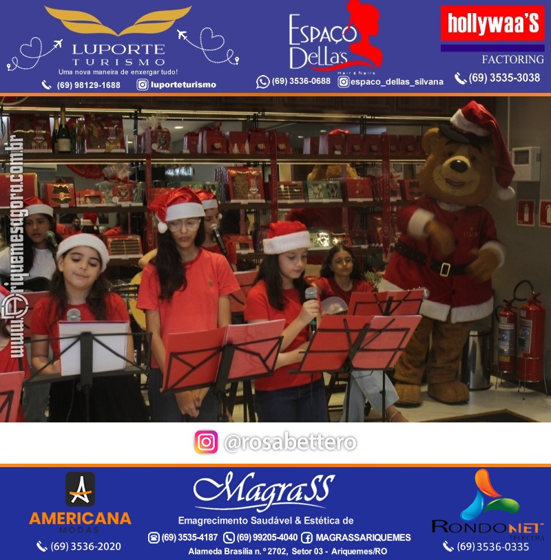 3ª Edição Cantada de Natal Redenção Chocolateria Lugano em Ariquemes Rondônia