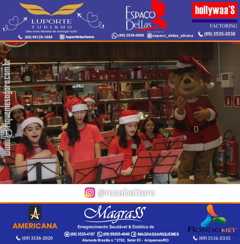 3ª Edição Cantada de Natal Redenção Chocolateria Lugano em Ariquemes Rondônia