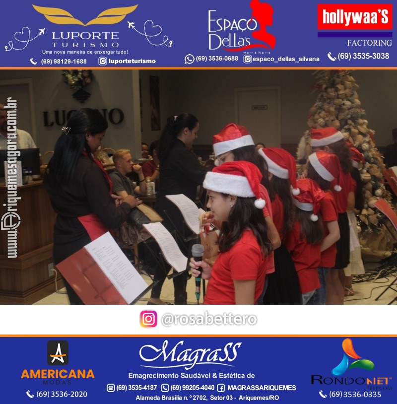 3ª Edição Cantada de Natal Redenção Chocolateria Lugano em Ariquemes Rondônia