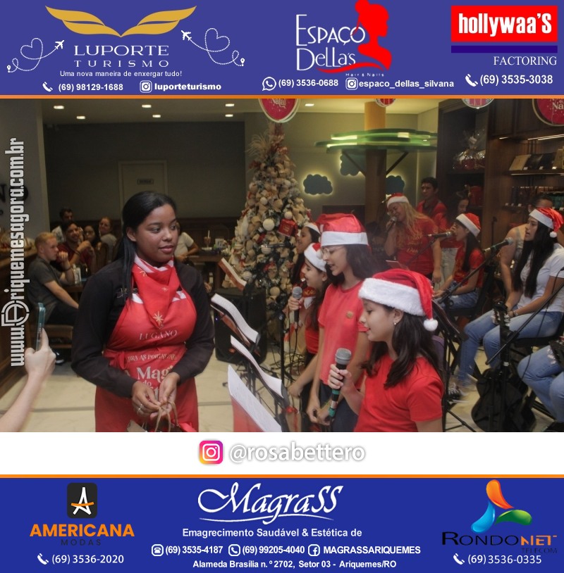 3ª Edição Cantada de Natal Redenção Chocolateria Lugano em Ariquemes Rondônia