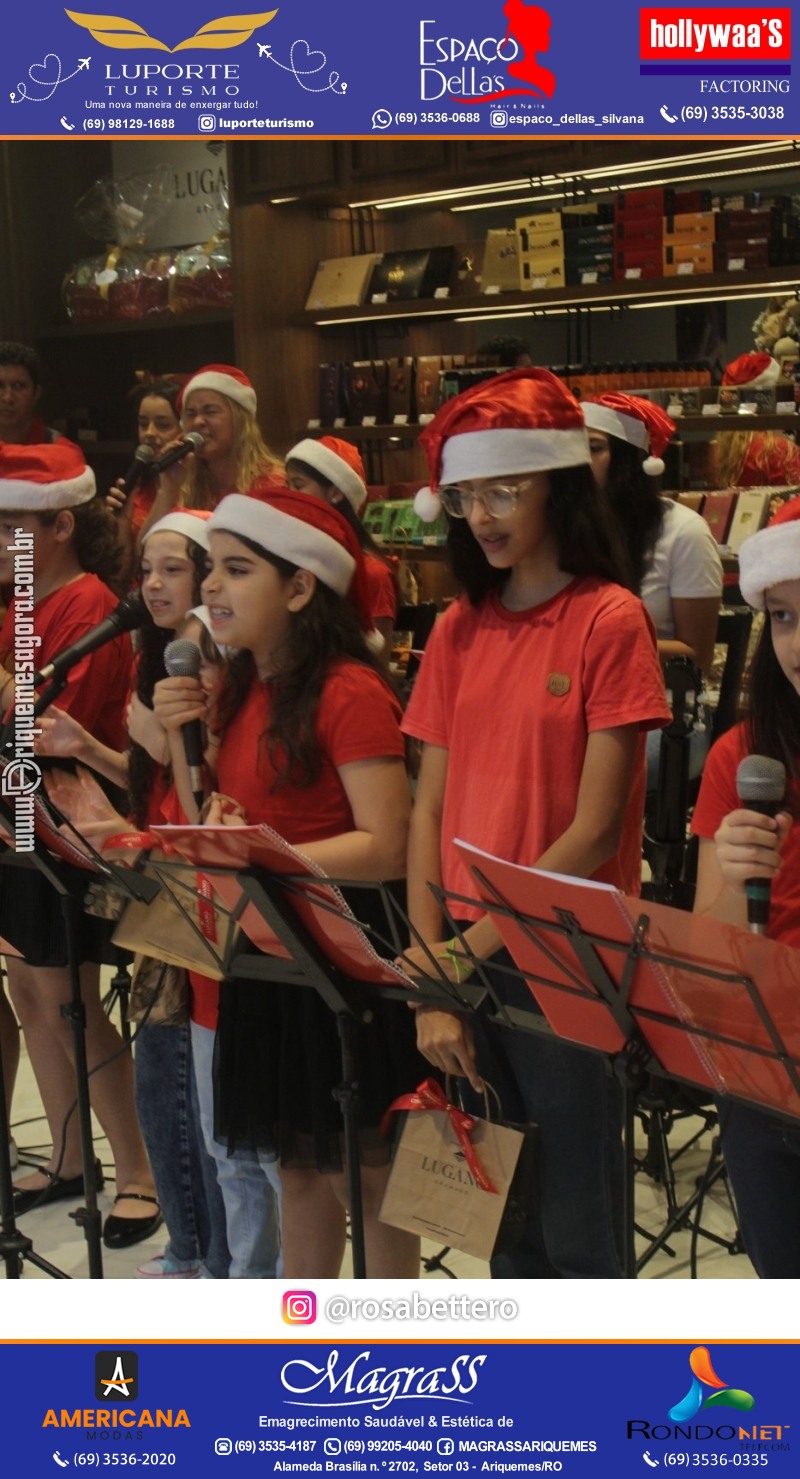 3ª Edição Cantada de Natal Redenção Chocolateria Lugano em Ariquemes Rondônia